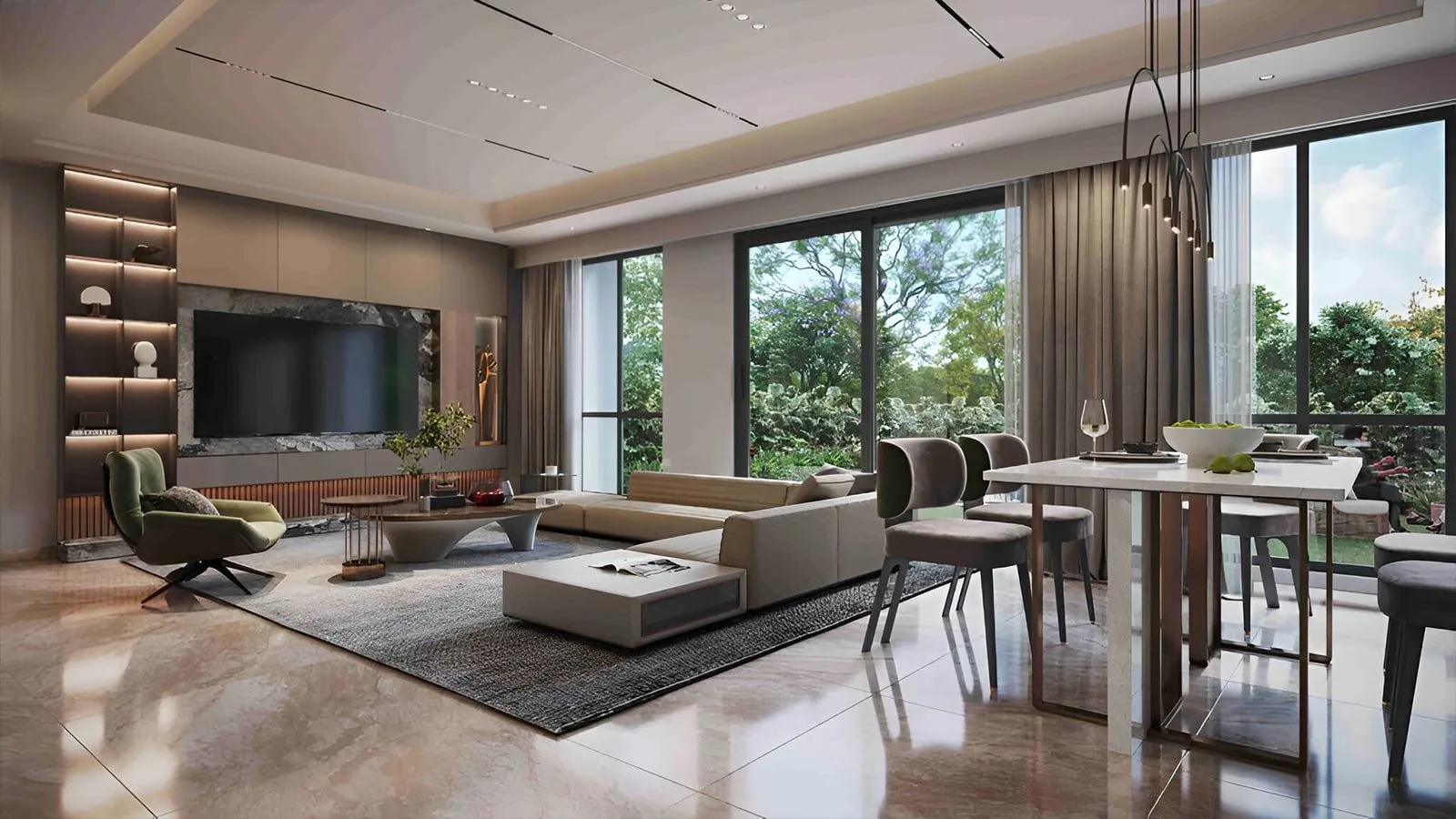 NVT-OIKOS-Villa-in-Whitefield-Bangalore-living-and-dinning-area